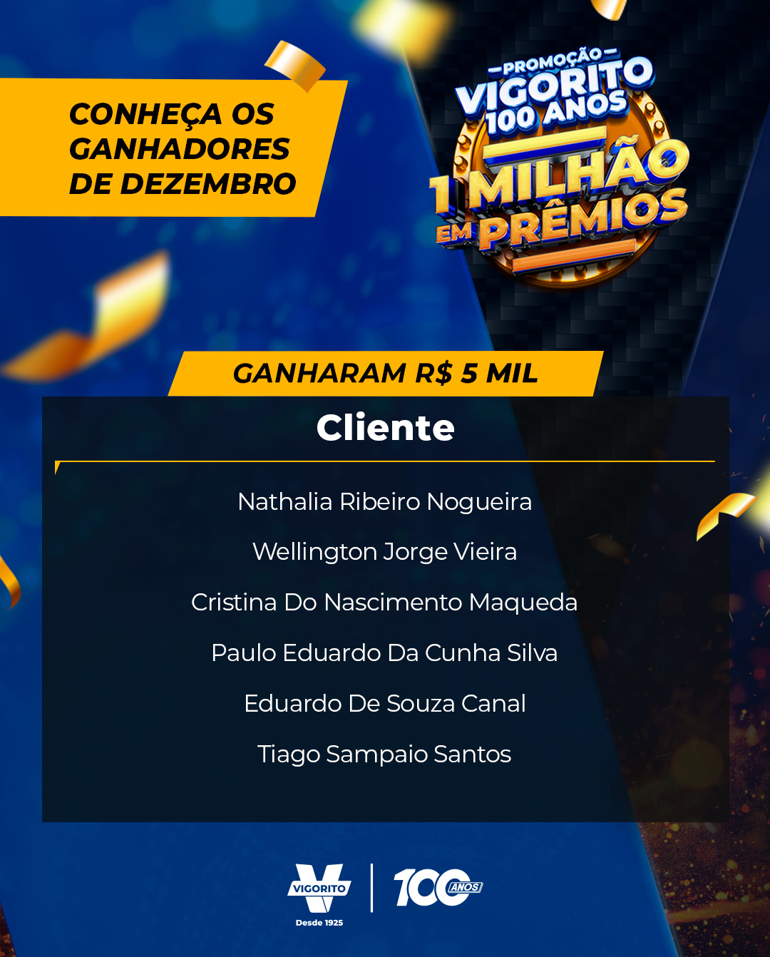 promoção vigorito 100 anos